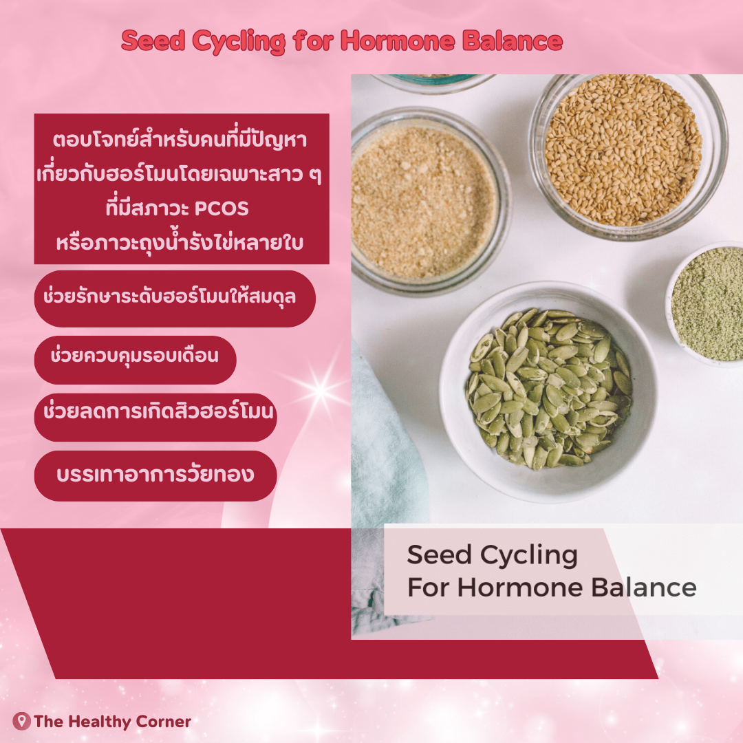 Seed Cycling Set ธัญพืชปั่น สมดุลฮอร์โมนผู้หญิง