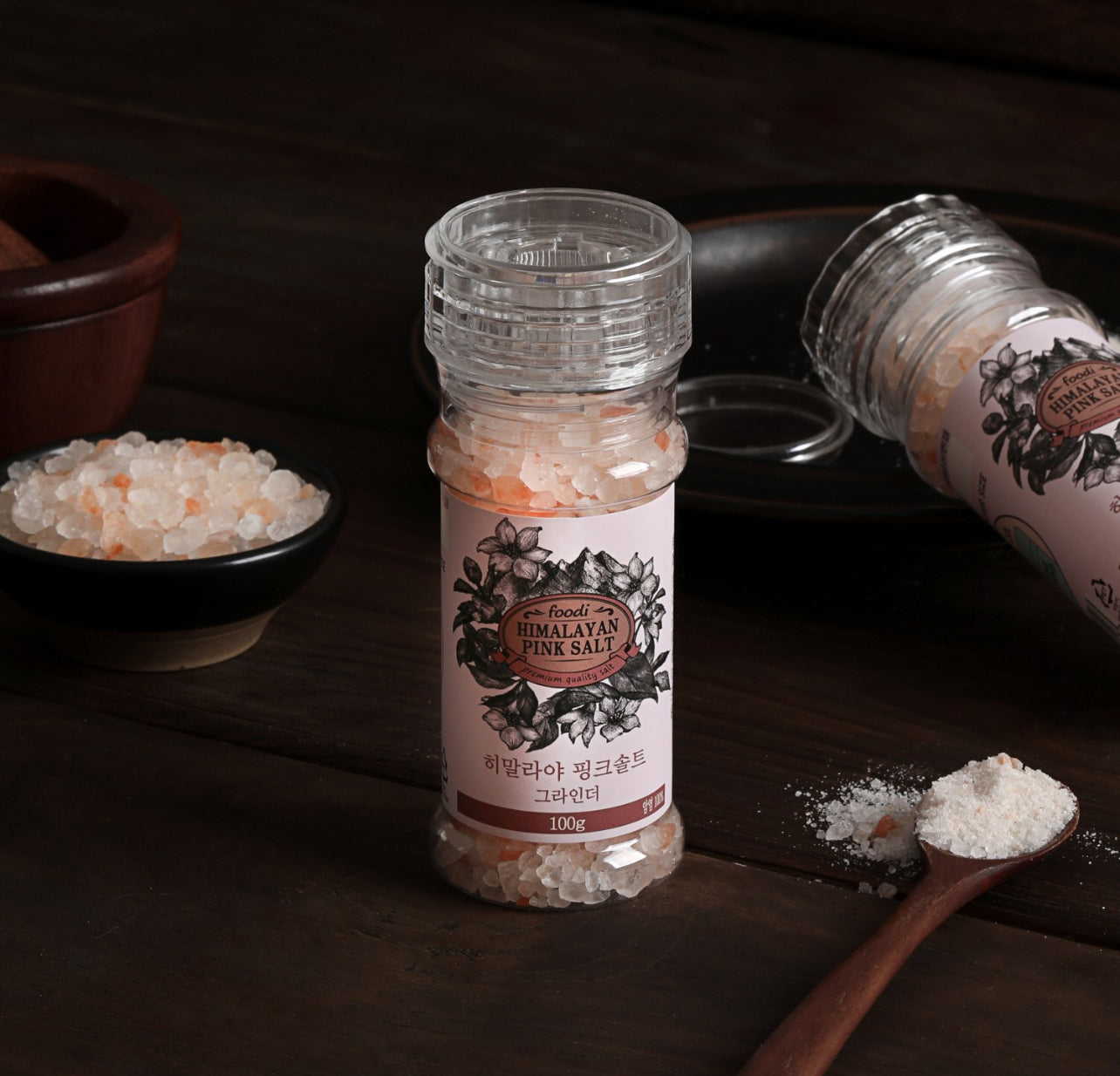 เกลือหิมาลายันสีชมพูแบบเกล็ด (Himalayan Pink Salt Grinder)