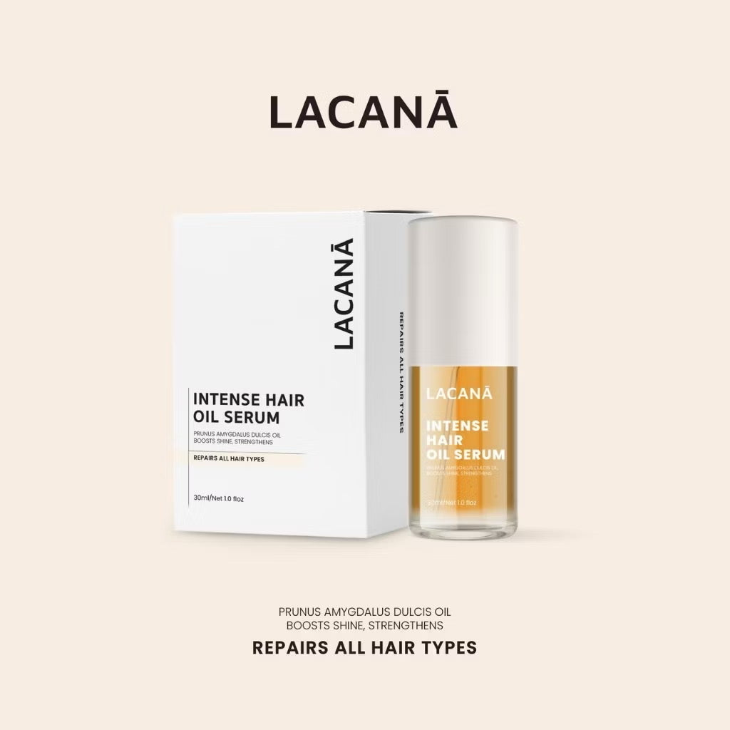 LACANA ออยล์บำรุงผม เนื้อบางเบา ผมเงาขึ้น 3 ระดับ ‼️ ปกป้องเส้นผมจากความร้อน ( 30 ml. )