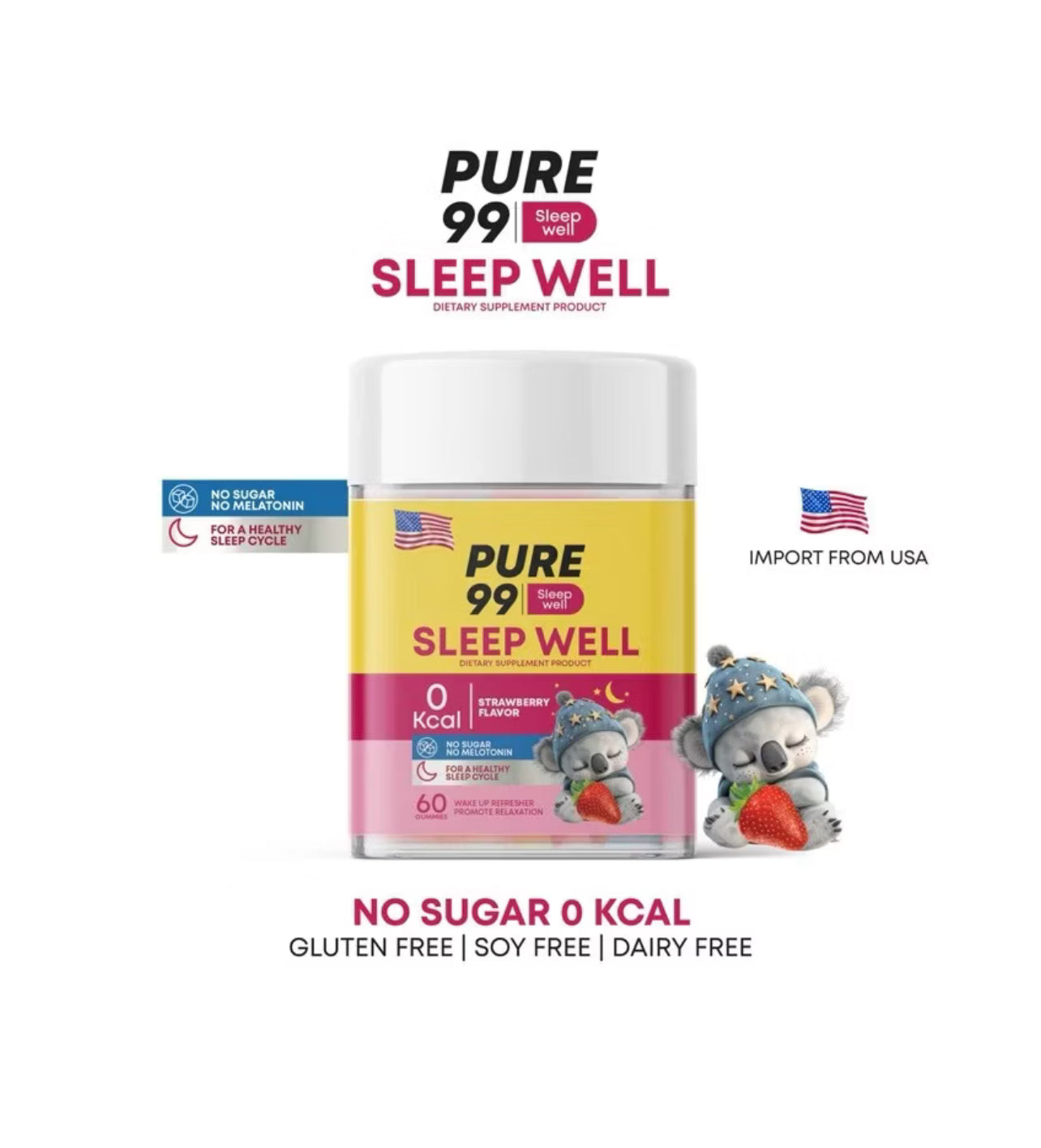 VP01Pure99 Sleep Well กัมมี่ช่วยการนอนหลับ