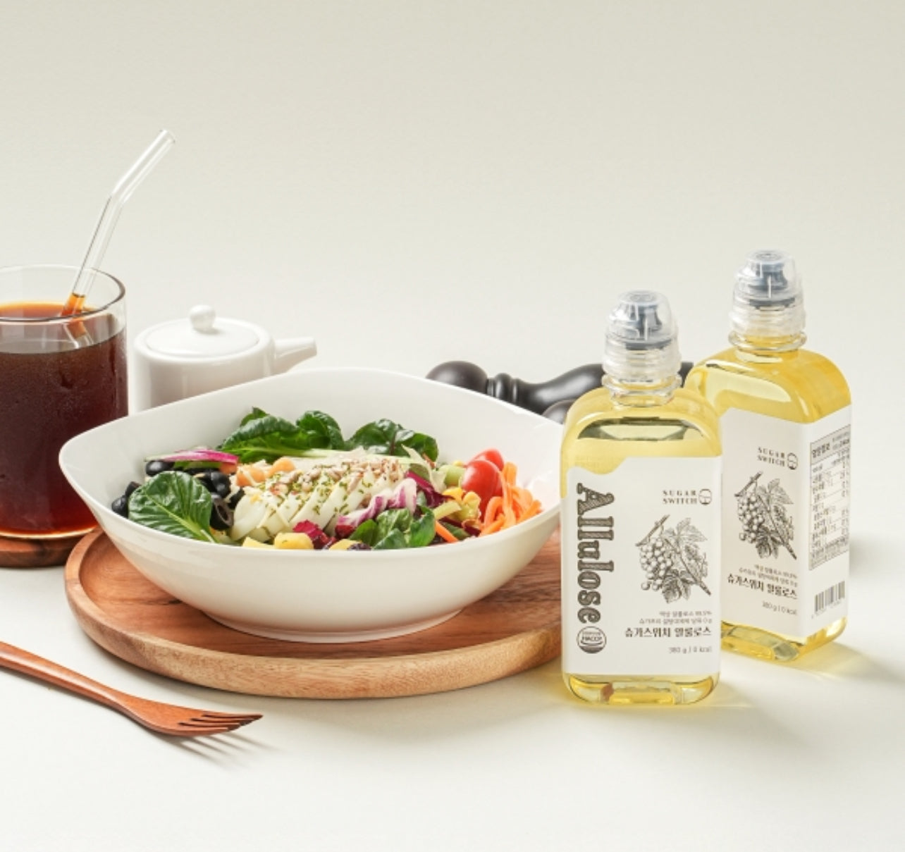 Allulose Syrup – น้ำเชื่อมอัลลูโลส
ทำจากอัลลูโลส 99.5%0 กิโลแคลอรี่ต่อ100กรัม 380ML.