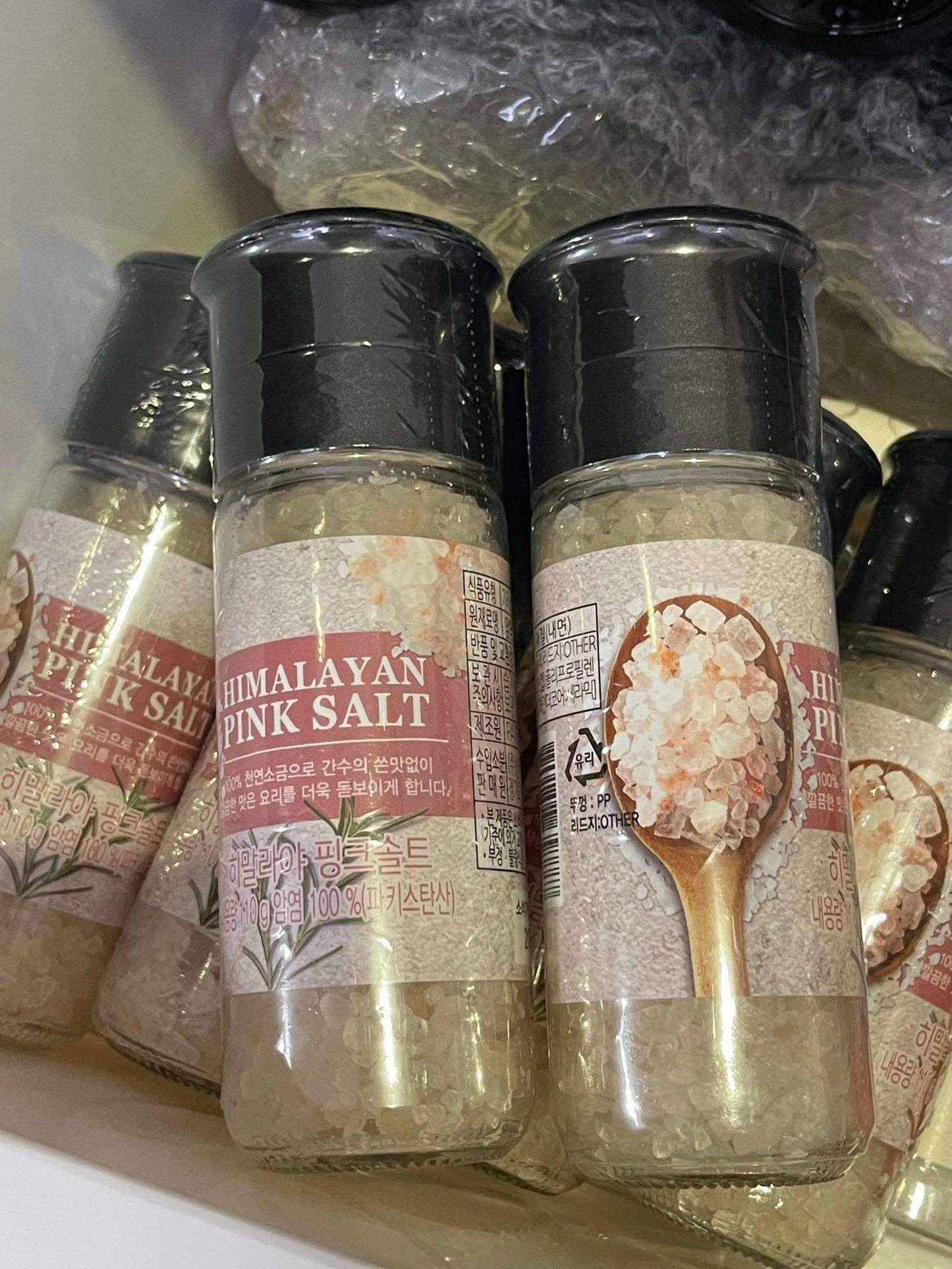 Himalayan Pink Salt Grinder เกลือหิมาลายันสีชมพูแบบบดสด 110g.