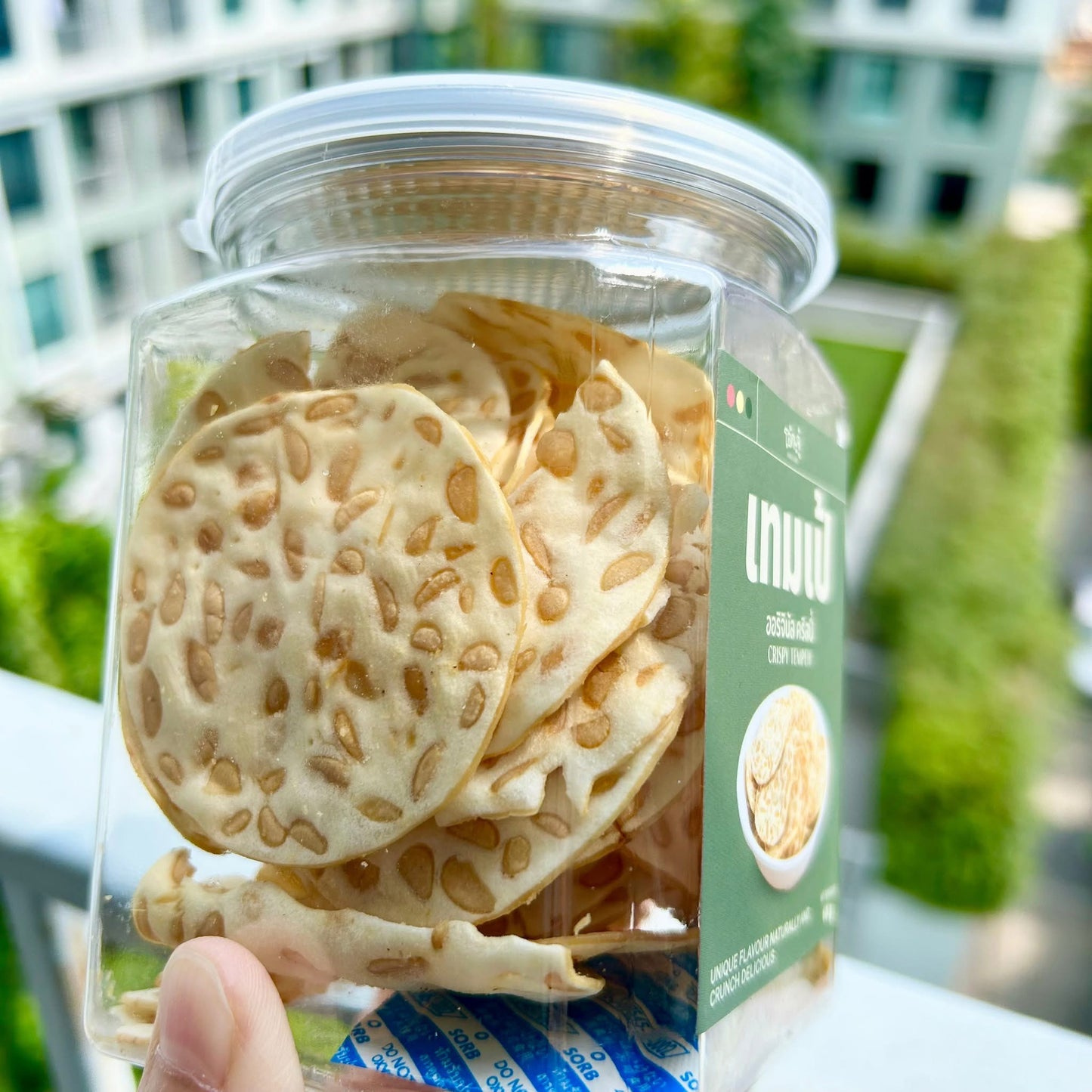 เทมเป้ โอ้กะจู๋ crispy tempeh Vegan Plant-based โปรตีนสูง อร่อย สะอาด - Whole food, Vegetarian