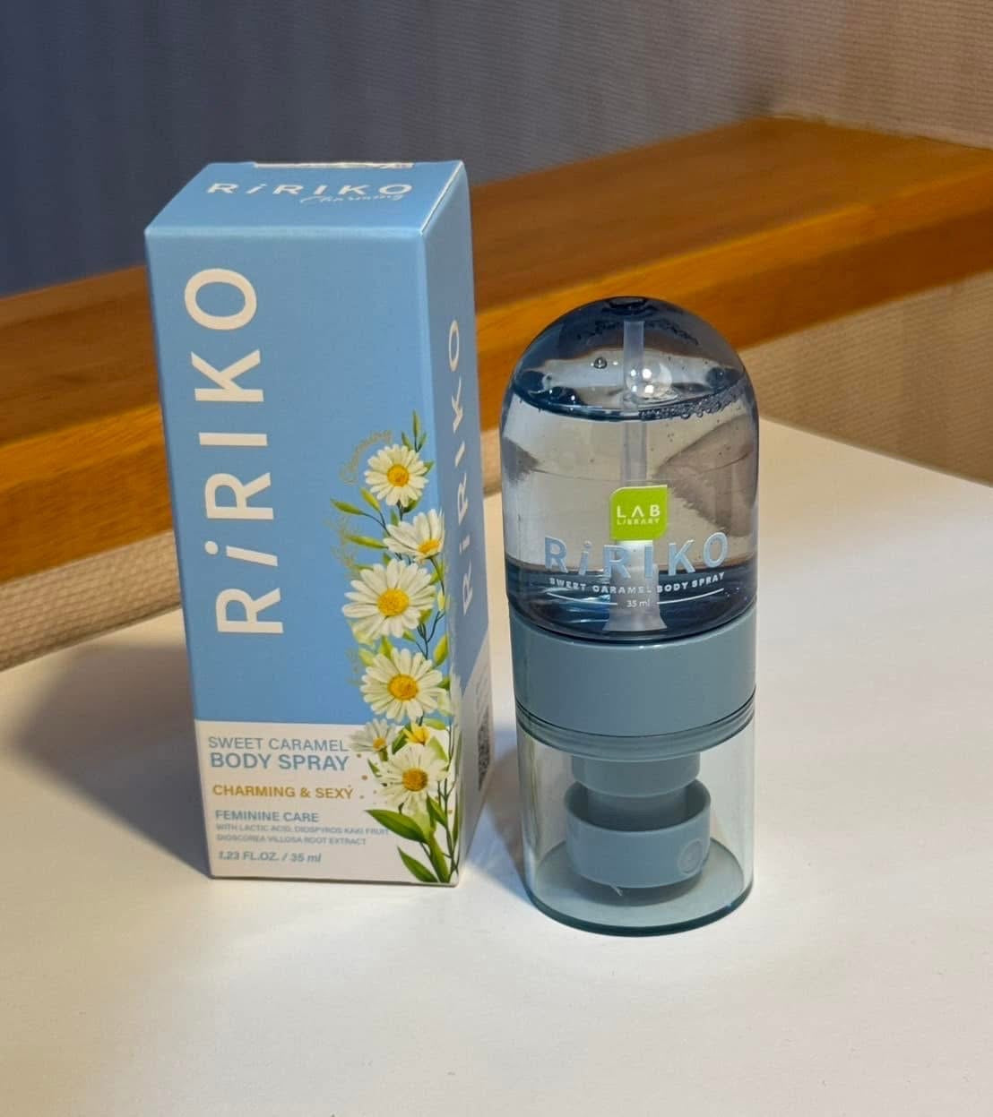 R02 RIRIKO SWEET CARAMEL SPRAY ริริโก๊ะสวีทคาราเมลบอดี้สเปรย์ ปราศจากน้ำหอม
