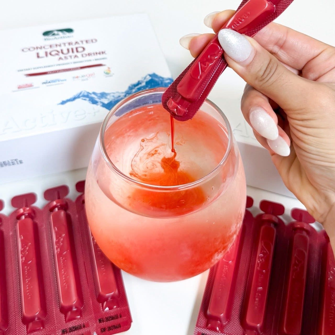 BioActive+Conentrated Liquid Asta Drink Astaxanthin รสชาติ ฟรุตพั้นซ์ คอลลาเจน ลิขวิด แอสต้า ดริ้งค์