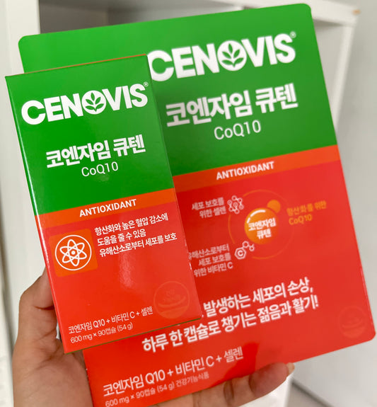 Cenovis CoQ10 (เซโนวิส โคเอนไซม์คิวเท็น)
อาหารเสริมต้านอนุมูลอิสระรวม CoQ10 + วิตามิน C + ซีลีเนียม