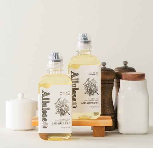 Allulose Syrup – น้ำเชื่อมอัลลูโลส
ทำจากอัลลูโลส 99.5%0 กิโลแคลอรี่ต่อ100กรัม  380ML.