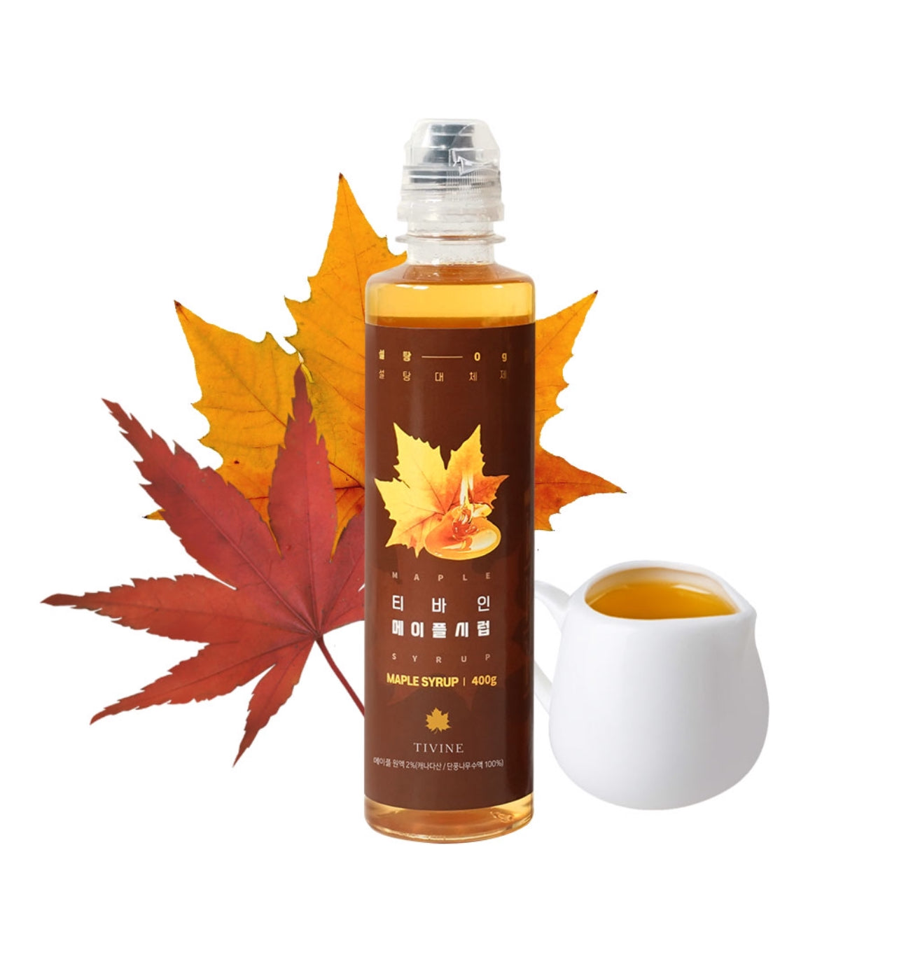 TIVINE Maple Syrup ทีวายน์ 
ไซรัปเมเปิล (Maple Syrup) 400ml.