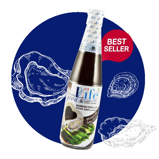 Gl04ซอสหอยนางรม สูตรลดโซเดียมลง 60% ผลิตจาก หอยนางรมแท้ๆ ผ่านกระบวนการผลิตที่ทันสมัย 500 ml